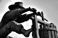 The Grape Crusher_b&w