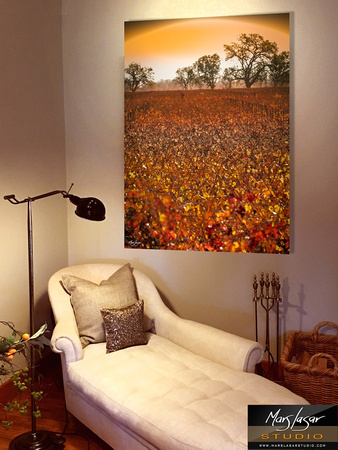 Amongst The Silver Oaks_metal print