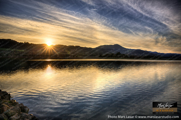 Mondavi Reservoir Sunset