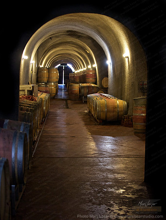 Dunn Winery Barrel Room