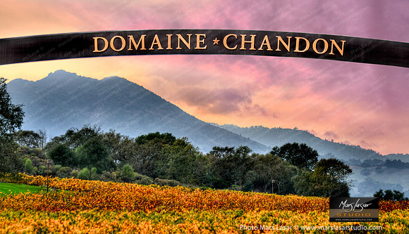 Domain Chandon Fall Entrance